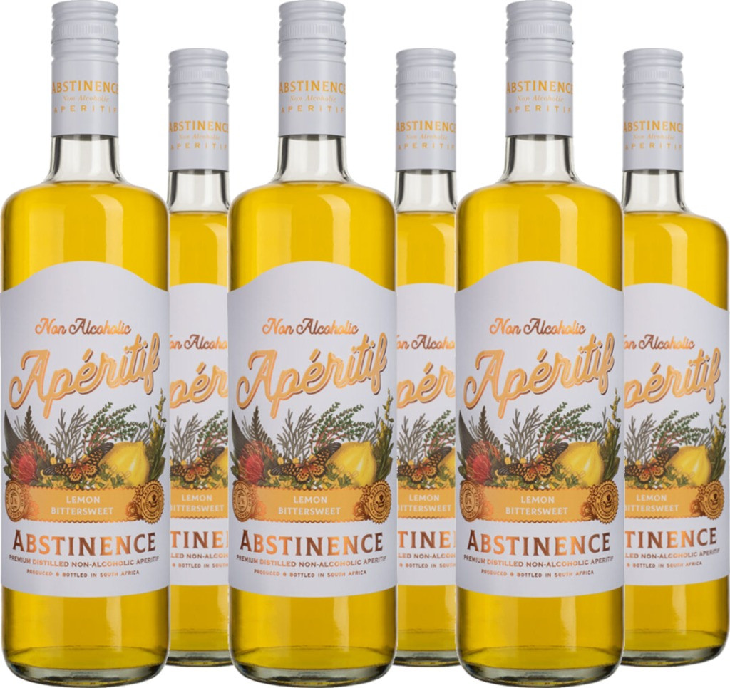 6er Vorteilspaket Abstinence Lemon Aperitif - alkoholfrei