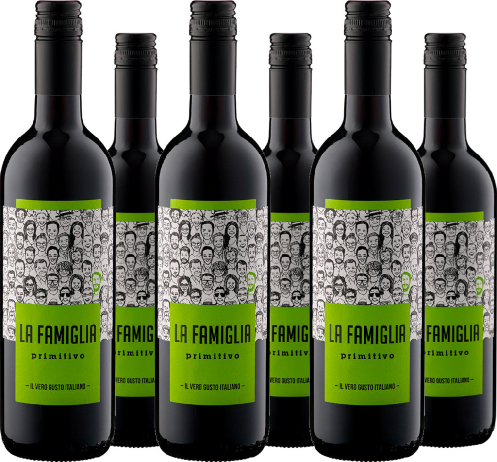 6er Vorteilspaket Primitivo Puglia IGT 'La Famiglia'