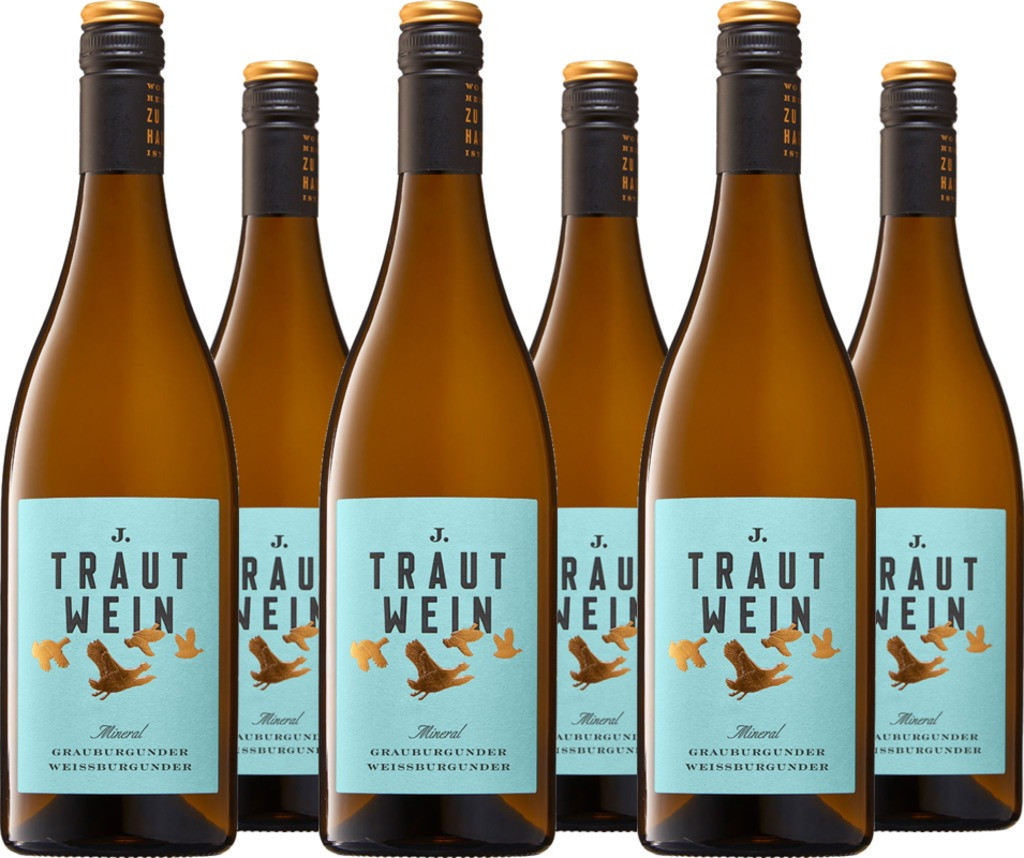 6er Vorteilspaket Grauburgunder Weißburgunder Cuvée Mineral
