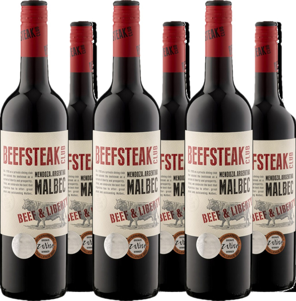 6er Vorteilspaket Beefsteak Club Beef & Liberty Malbec