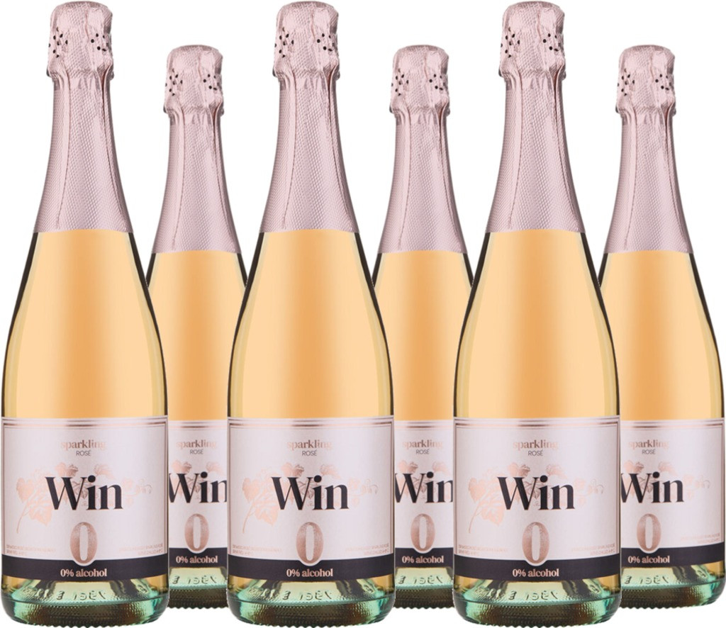 6er Vorteilspaket WIN Sparkling Rosé - alkoholfrei