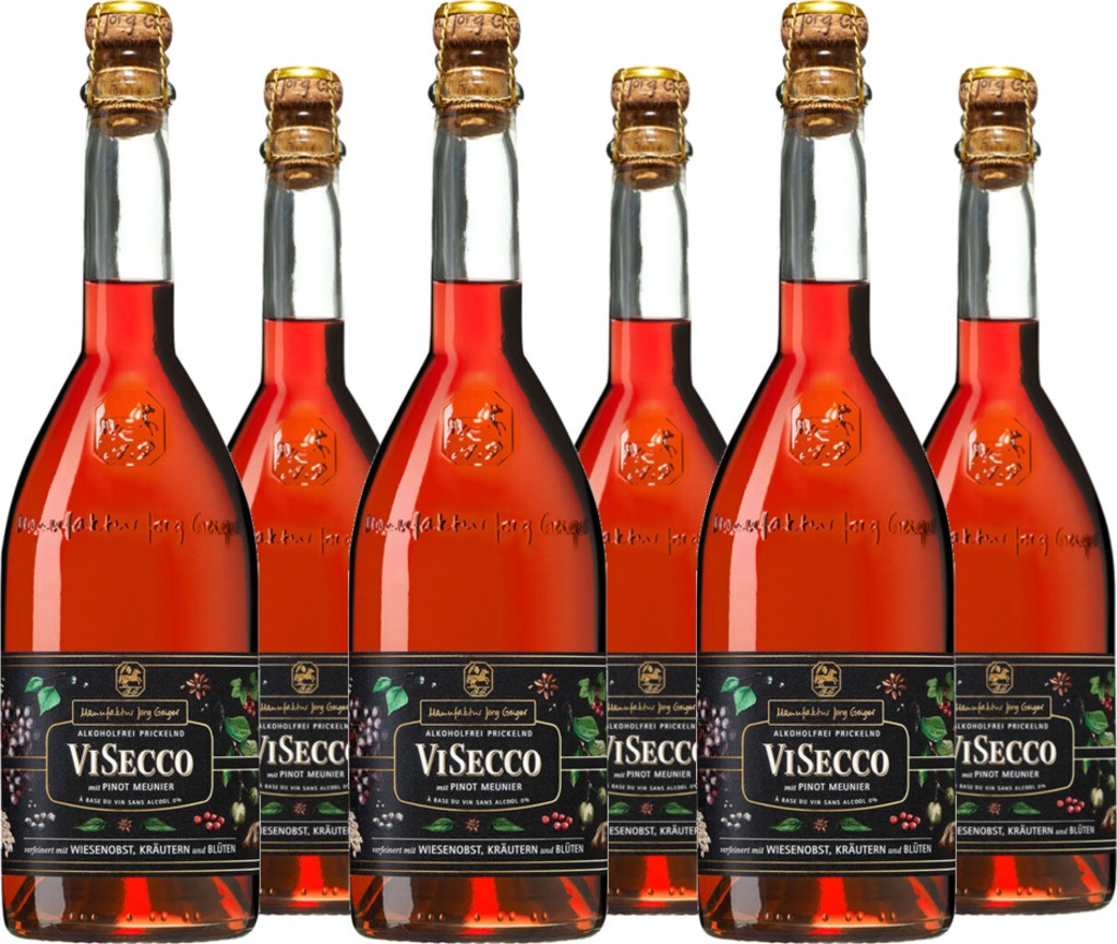 6er Vorteilspaket VISECCO mit Pinot Meunier - alkoholfrei