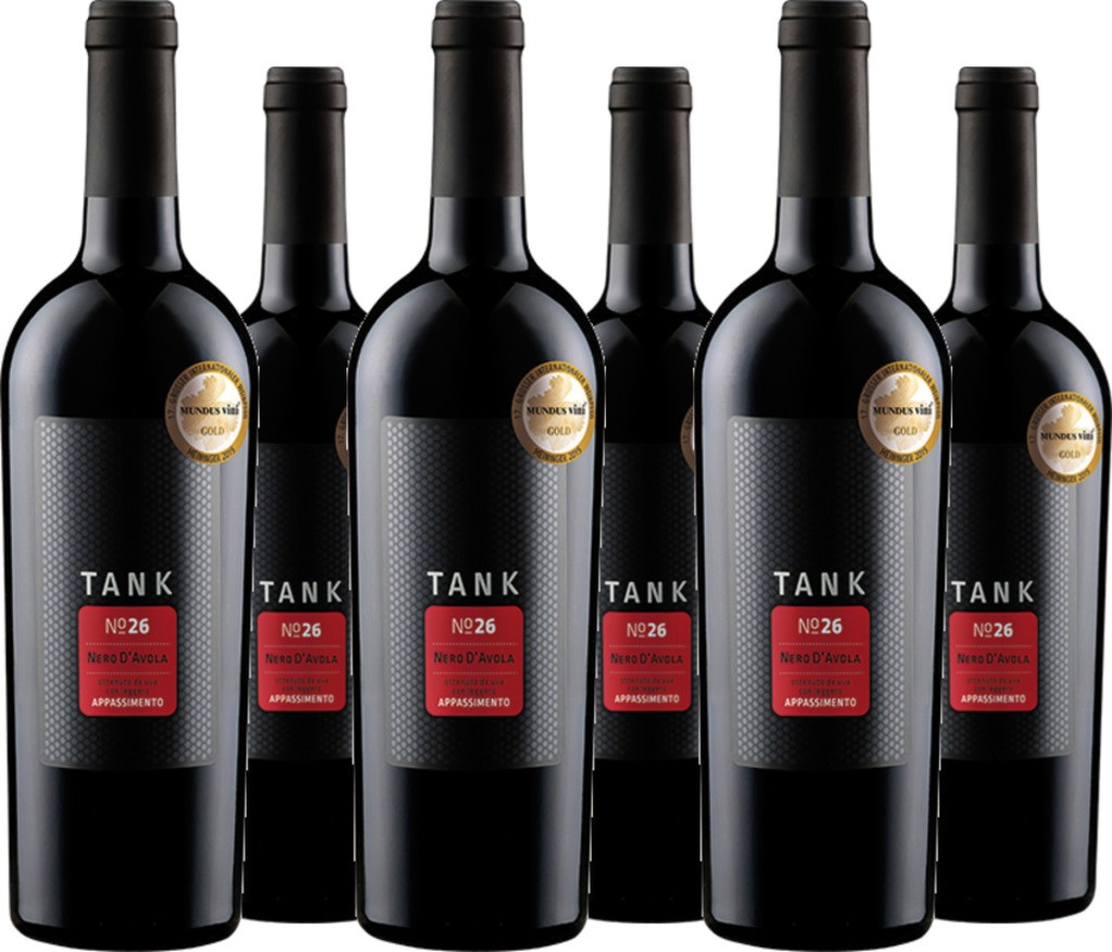 6er Vorteilspaket TANK 26 Nero d'Avola IGT Appassimento
