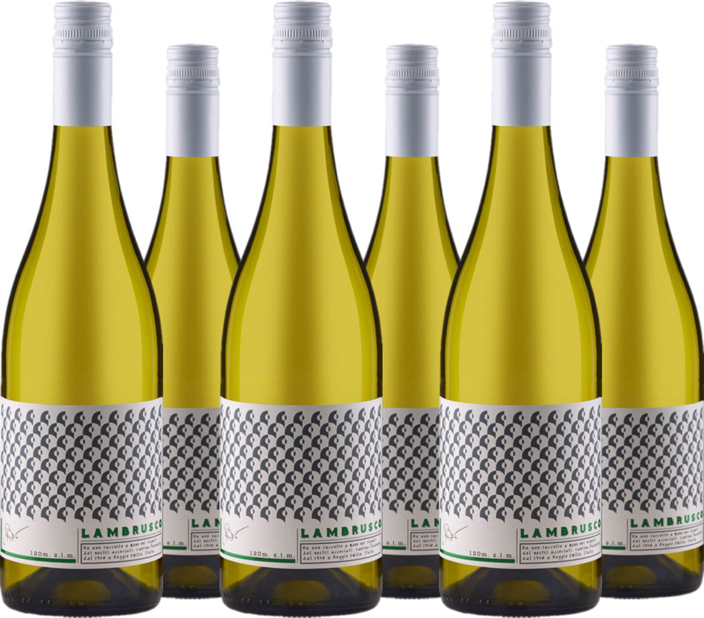 6er Vorteilspaket Lambrusco Bianco Amabile IGP