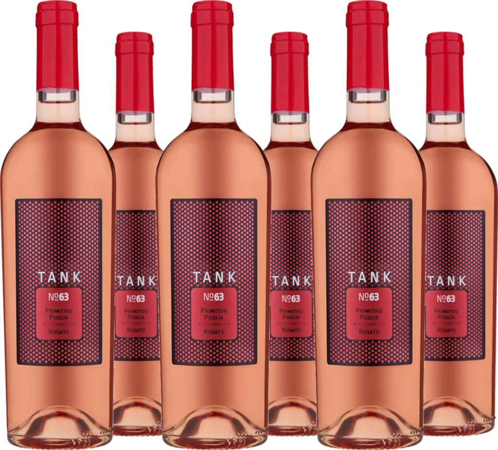 6er Vorteilspaket TANK 63 Primitivo Rosato IGT