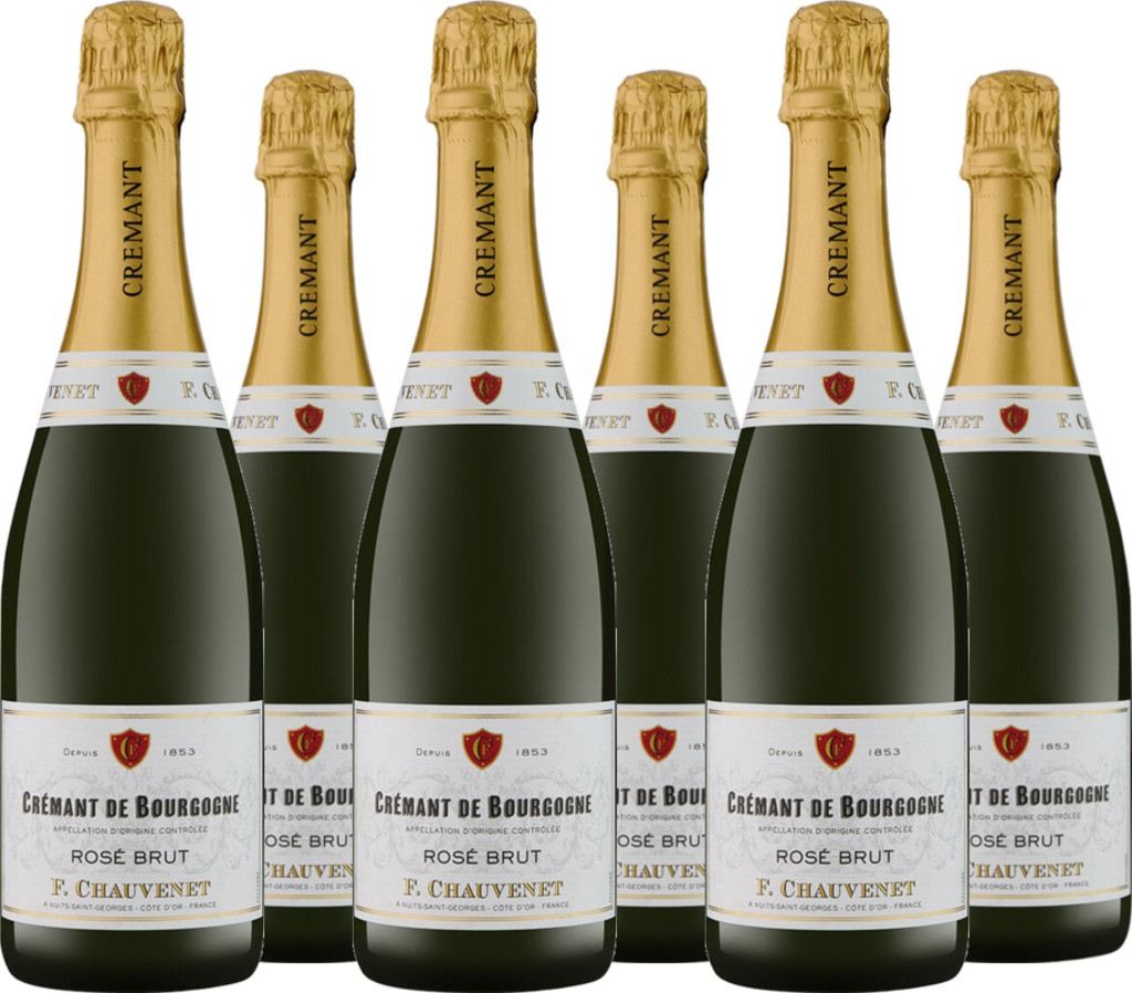 6er Vorteilspaket Crémant de Bourgogne Rosé Brut AOC