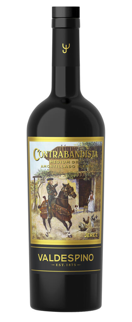 Valdespino Sherry DO Medium Dry Contrabandista Valdespino Grupo Estevez, Jerez Jerez-Xérès-Sherry