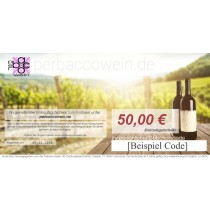Perbaccowein Geschenkgutschein über 50€