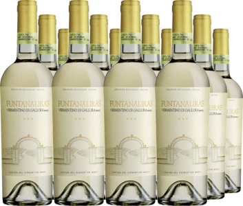 Cantina del Vermentino Monti 12er Vorteilspaket Funtanaliras Vermentino di Gallura DOCG