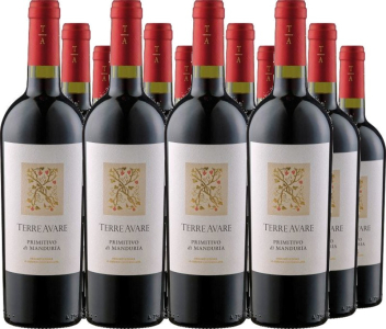 Terre Avare 12er Vorteilspaket Primitivo di Manduria DOC