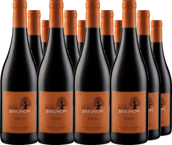 12er Vorteilspaket Bois de Brignon Réserve Côtes du Rhône AOP