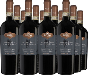 BRUNI 12er Vorteilspaket Marteto Morellino di Scansano DOCG