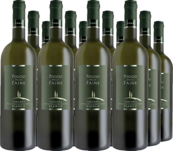 12er Vorteilspaket Poggio delle Faine Bianco IGT