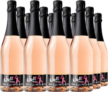 12er Vorteilspaket Secco Rosé Pink Ribbon Edition Entalkoholisiertem Schaumwein miz zugese
