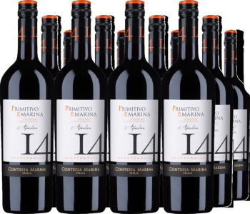 12er Vorteilspaket Primitivo di Marina IGT 14 Contessa Marina