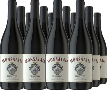 Famiglia Castellani 12er Vorteilspaket Primitivo Puglia IGT Monsalaia semidry