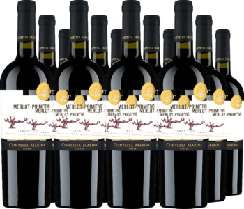 12er Vorteilspaket Primitivo Merlot Tarantino IGT Contessa Marina