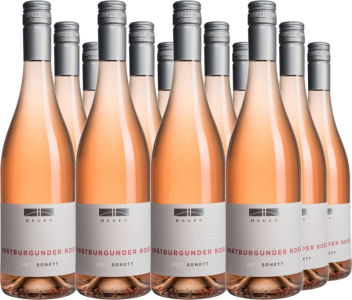 12er Vorteilspaket Spätburgunder Rosé "Sonett" Baden QbA trocken Weinhaus Joachim Heger