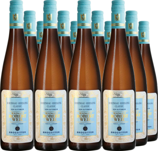 12er Vorteilspaket Riesling - VDP. Gutswein Rheingau QbA Classic  & H.J. Brogsitter (D