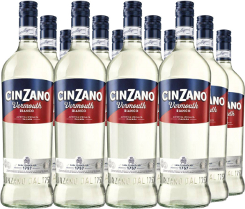 12er Vorteilspaket Cinzano Vermouth Bianco (0,75l)