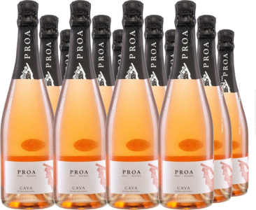 12er Vorteilspaket Cava Proa Brut Rosado