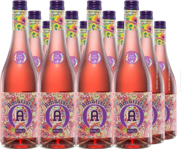 Anecoop Bodegas 12er Vorteilspaket Amatista Moscato Rosado Frizzante