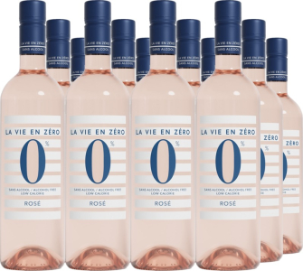 Producta Vignobles 12er Vorteilspaket La Vie En Zéro 0% rosé