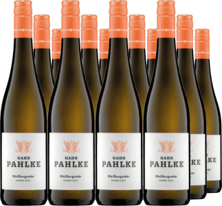 12er Vorteilspaket Weißburgunder Gutswein trocken Weingut Hahn Pahlke QbA