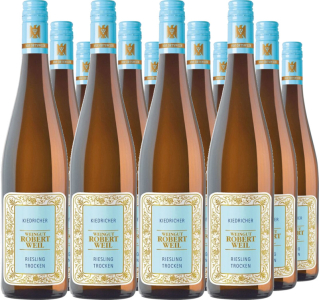 12er Vorteilspaket Riesling Kiedrich trocken