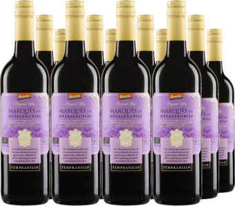 12er Vorteilspaket Marques De Mesasrrubias DO Tempranillo ohne So2-Zusatz