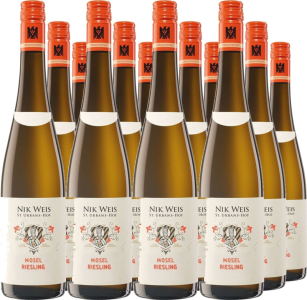 12er Vorteilspaket Nik Weis St. Urbans-Hof Mosel Riesling Gutswein