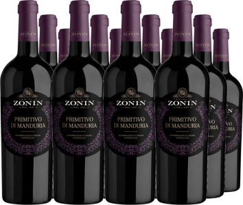 12er Vorteilspaket Zonin Primitivo Di Manduria DOC