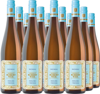 12er Vorteilspaket Rheingau Riesling QbA trocken