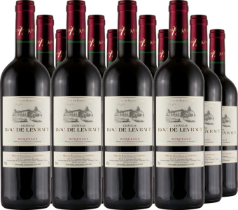 Château Roc de Levraut 12er Vorteilspaket Château Roc de Levraut Bordeaux AOC