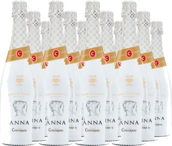 Codorníu 12er Vorteilspaket Anna Blanc de Blancs Brut Reserva Cava DO