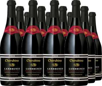 12er Vorteilspaket Cherubino Lambrusco Grasparossa di Castelvetro DOC
