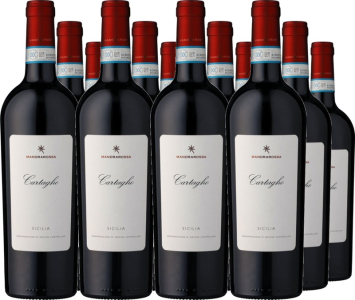 12er Vorteilspaket Mandrarossa Cartagho Rosso Sicilia DOC