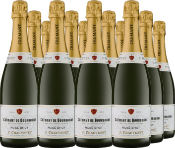 Francoise Chauvenet 12er Vorteilspaket Crémant de Bourgogne Rosé Brut AOC
