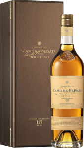Grappa della Cantina Privata 18 Jahre in HK Bocchino Piemont