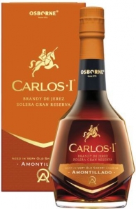 Carlos I Amontillado Brandy de Jerez Gran Reserva 40,3% vol Bodegas Osborne 