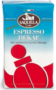 Espresso Entkofiniert 250g Gemahlen (0,25l) Saquella 