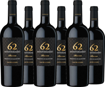 6er Vorteilspaket 62 Anniversario Primitivo di Manduria Riserva DOC