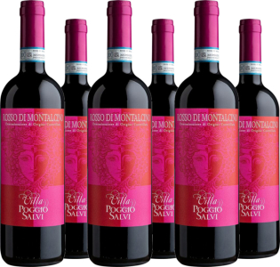 Villa Poggio Salvi 6er Vorteilspaket Rosso di Montalcino DOC