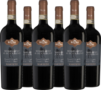 BRUNI 6er Vorteilspaket Marteto Morellino di Scansano DOCG