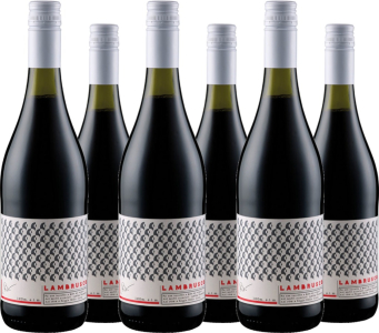 Cantina Puianello 6er Vorteilspaket Lambrusco Primabolla Amabile DOC