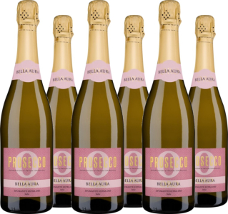 6er Vorteilspaket Prosecco Spumante Brut DOC Bella Aura Oro