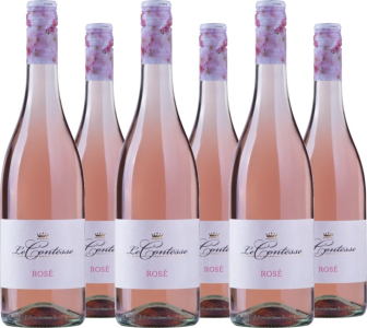 Le Contesse 6er Vorteilspaket Rosé Frizzante Marca Trevigiana IGT Le Contesse
