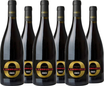 Bella Aura Oro 6er Vorteilspaket Lambrusco Reggiano DOC Bella Aura Oro