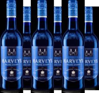 6er Vorteilspaket Harveys Bristol Cream Solera Sherry