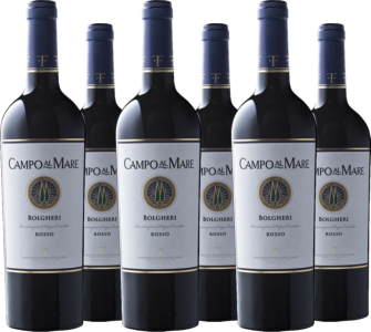 Folonari 6er Vorteilspaket Rosso Bolgheri DOC Tenuta Campo al Mare